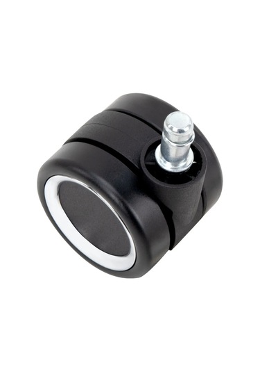 Brabıx Ofis Sandalyesi İçin Lastik Tekerlek Seti, 5 Parça 415726105 Siyah