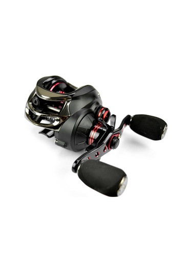 Xiyyadms Sol El 17+1 Porselen Rulmanlı 7.0:1 Hızlı Torklu Manyetik Fren Sistemi Baitcasting Olta Makinesi - Oxl Siyah Cnc Alüminyum Bobin