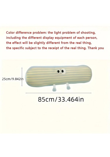 Elmpaly Yan Yataklar İçin Uzun Çizgi Yastık Yatak Kanepe Desteği Sarı El Yıkama Sarı