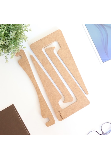 Hanwood Ahşap Laptop Standı - Laptop Yükseltici - 15" Ve Üzeri