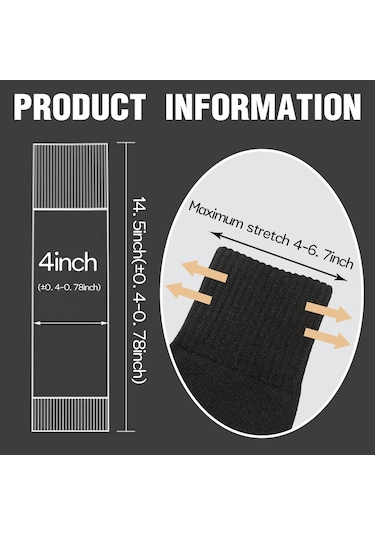 Geeksen Futbol, Beysbol, Basketbol, Ragbi İçin Siyah Profesyonel Kalçak Kompresyon Koruyucu 2 Çift/4 Adet Siyah