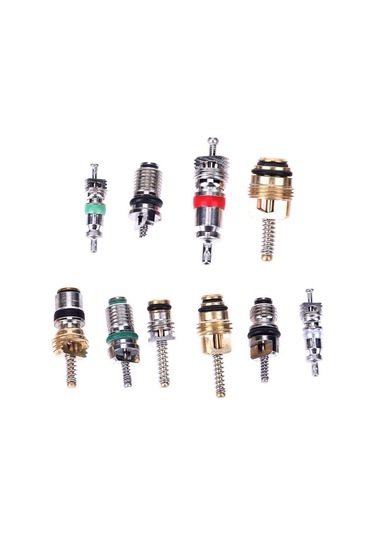 104 Adet Araba Klima Vanası Çekirdek Çeşitleri A/c Ac Shrader Vana Çekirdek Ve Aracı R134 R12 Hvac Vanalar Kiti Yedek Parçalar