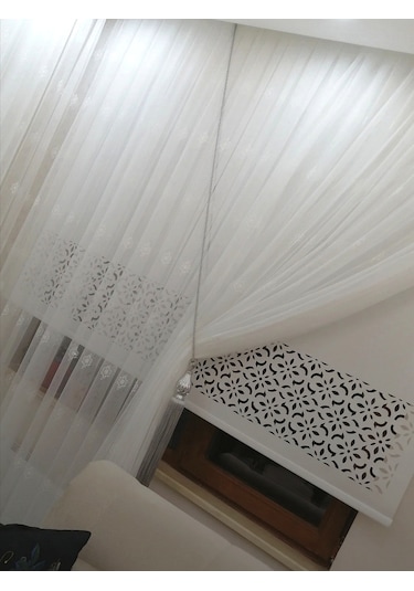 Lazer Kesim Kalın İthal Mat Stor Perde - 30 Cm Lazer Yüksekliği 001