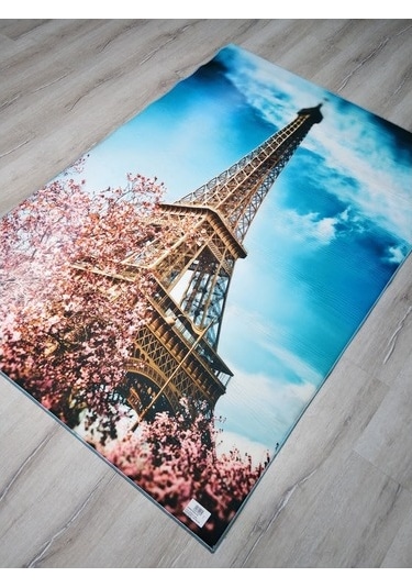 Foto Baskılı Halı Artist Parisçiçek 90X140 Cm Çok Renkli