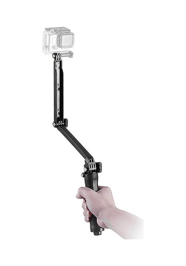 Teltree 3'ü 1 Arada Gopro Aksesuarı: Selfie Çubuğu, Kamera Tutucu Ve Tripod Seti, Su Geçirmez Ve Katlanabilir Tasarım