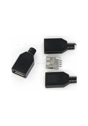 10 Adet 4Pin Usb Dişi Soket A Tip Plastik Kapaklı Usb Konnektör