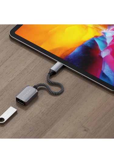 Satechi Usb-c To Usb 3.0 Adaptör Kablo Uzay Grisi St-ucatcm