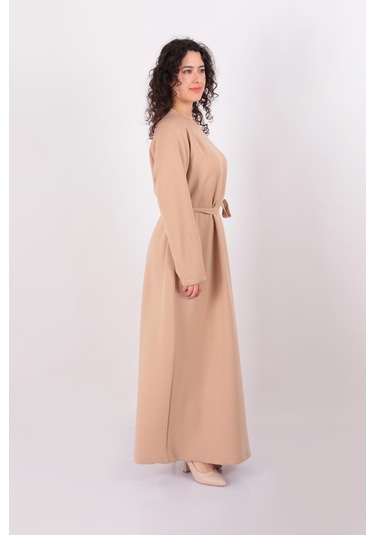 Soul 12556 Kadın Elbise Koyu Bej