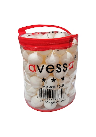 Avessa Abs Masa Tenisi Topu Gazlı Pinpon Topu Beyaz