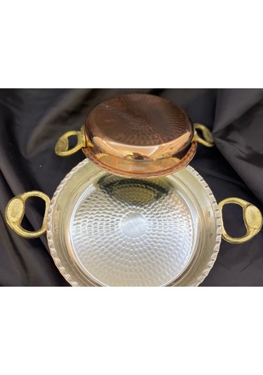 Gaziantep 21 Cm Bakır El Dövmesi Sahan Omlet Yumurta Tavası Mıhlama Sahan 1.sınıf Kalaylı Çirtikli