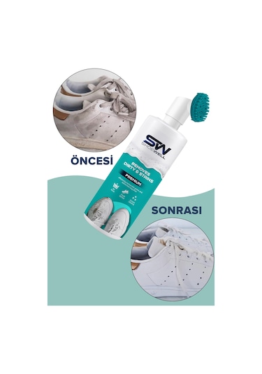 Shoewell Susuz Ayakkabı Temizleme Köpüğü 150 ML Beyaz