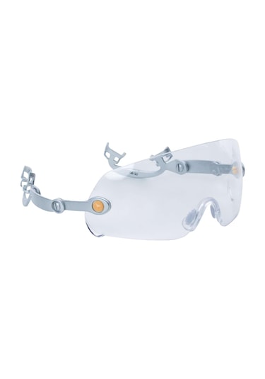 Deltaplus Fuego İnşaat Kaskı Üzerinde Kullanım İçin Şeffaf Koruyucu Gözlük
