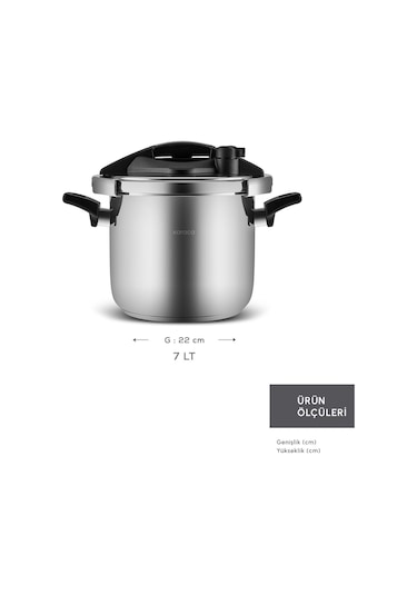 Karaca Marsilya İndüksiyon Tabanlı Düdüklü Tencere 7 Lt