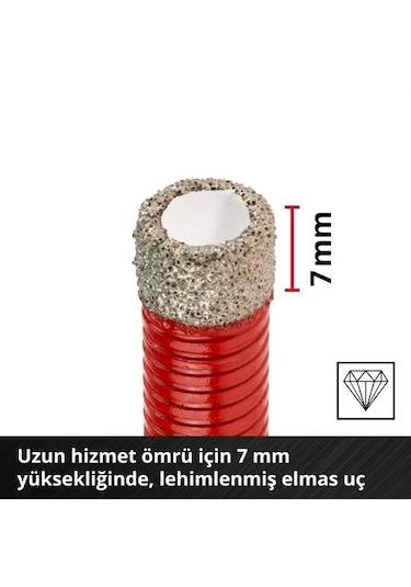 Einhell Taş Delici Uç Seti 7 Parçam-Case Kutu - 49500400