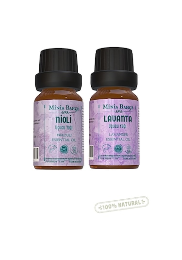 Nioli Uçucu Yağı, 10ml Niaouli %100 Saf - Lavanta Uçucu Yağı, 10ml %100 Saf 10 ML