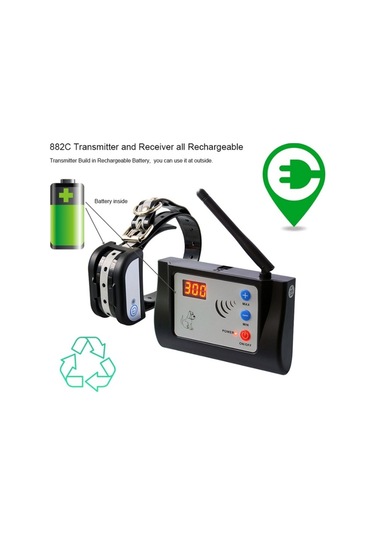 Sones Akıllı Otomatik Kablosuz Çit Uzaktan Kumanda Elektronik Köpek Eğitmeni Yaka