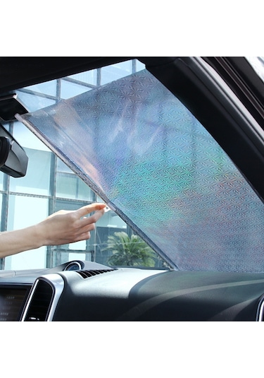 Sones 40x125cm Mesh Siyah Vantuz Teleskopik Araba Güneş Koruma Karartma Perdesi