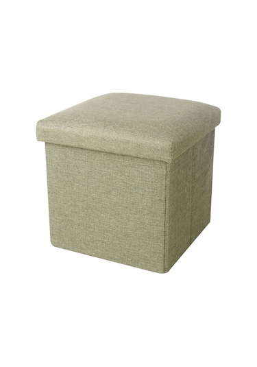 Sones Ana Sayfa Katlanabilir Kumaş Saklama Sandalyeleri Çok İşlevli Kare Kanepe, Renk: Yeşil