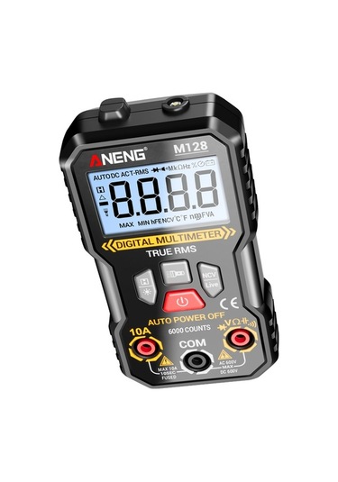 Besthome1 Aneng M128 Dijital Multimetre: 6000 Sayım, Yüksek Hassasiyetli Ak-dc Voltaj, Direnc, Ncv Testeri, Lcd Işık, Veri Tutm