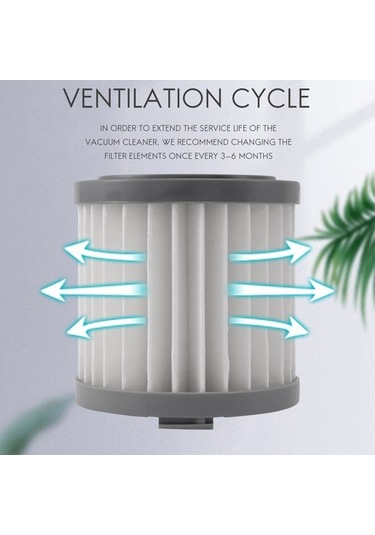 Unimarket Quarter Stone Xiaomi Jımmy Jv51 Jv53 Jv83 Için 3 Adet El Tipi Kablosuz Filtre -gri Süpürge Yedek Parçaları