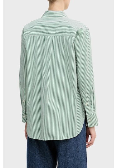 Tommy Hilfiger Bayan Gömlek Ww0ww48190 0cd Yeşil Yeşil