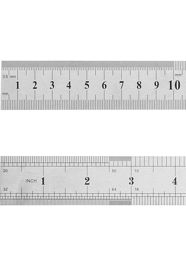 Bigpoint BP360-05 Çelik Cetvel 50 CM Metal
