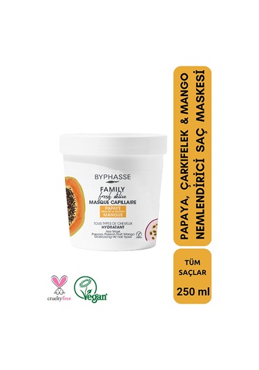 Byphasse Family Fresh Meyveli Nemlendirici Saç Maskesi 250 ML