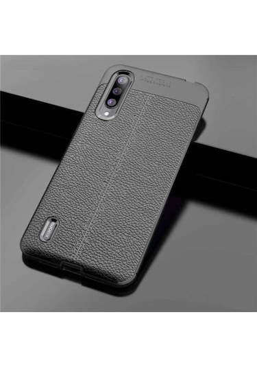 Xiaomi Mi 9 Lite Kılıf Zore Niss Deri Desenli Silikon Kılıf