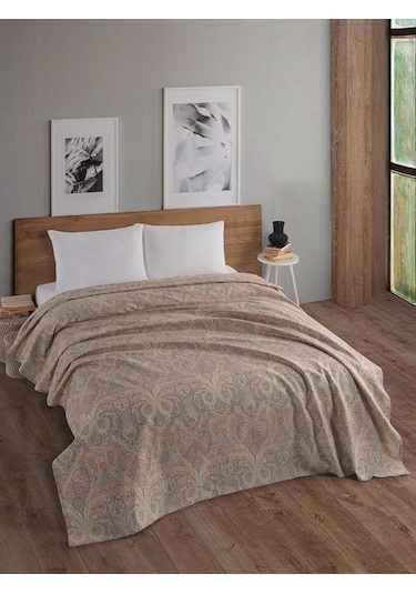 Tek Kişilik Baskılı Pike Koltuk Örtüsü Breeze 180x230 Cm Renkli