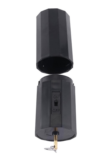 Qingmipy Siyah Plastik Çift Paketli Pillerle Çalışan Döner Motor, Bahçe Dekorasyonları İçin 30 Rpm, 4 Pound Taşıma Kapasitesi, Kolay Kurulum