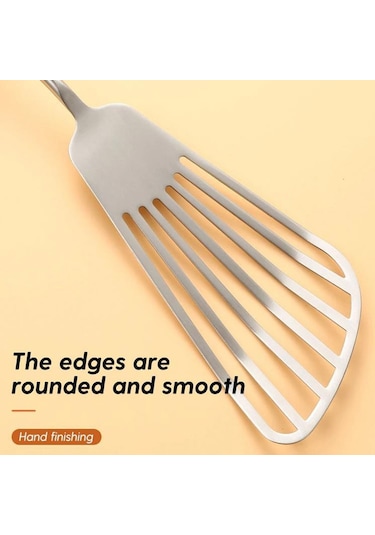 Sones 304 Paslanmaz Çelik Ceviz Saplı Pişirme Aletleri Ev Restoran Mutfak Aletleri, Stil: Kızartma Spatulası