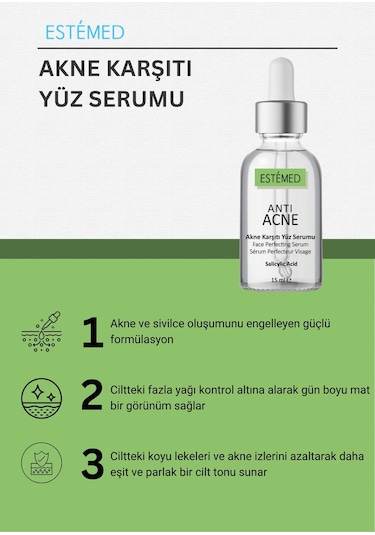 Akne Karşıtı Yüz Serumu & Antı-acne Face Perfectıng Serum 15ml