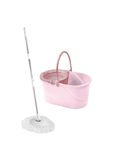 Flora Balerina Galvaniz Saplı Pudra Pembe Temizlik Seti