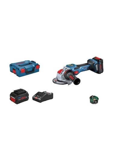 Bosch GWS 18V-15 SC 8.0Ah Çift Akülü Taşlama Makinesi - 06019H6101