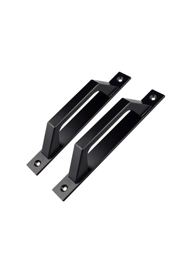 Siyah 200 Mm Ahşap Kapı İçin 2'li Paket D Şeklinde Kapı Kolları
