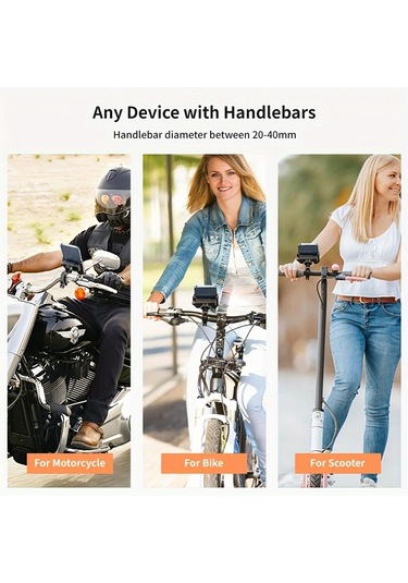 Xuweiwei Grefay Gri 360 Derece Dönebilen Bisiklet Motosiklet Scooter Telefon Tutucu 20 40mm Gidon Gri