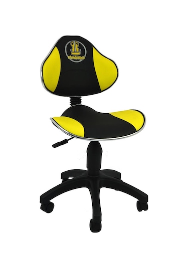 Mobilyakeyfi Comodo Mini Plastik Ayaklı Çalışma Koltuğu-Sarı-9550B0113
