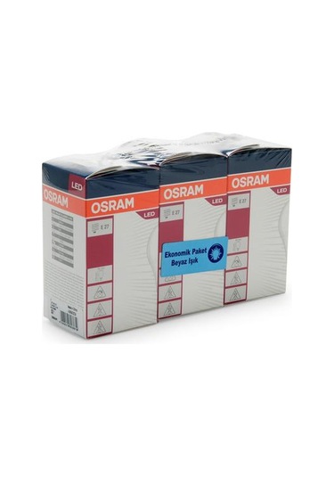 Osram A60 8,5w Led Value Cla60 806lm E27 3'lü Ampul - Beyaz Işık