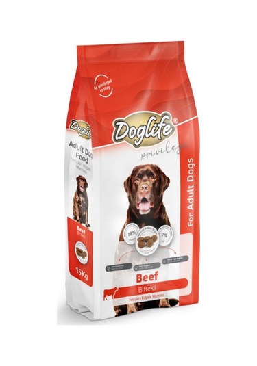 Dlfd03-doglife Biftekli Yetişkin Köpek Maması 15 KG