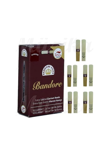 Klarnet Kamışı Bandore No:1.5 10' Lu Set Sol Klarnet Kamışı