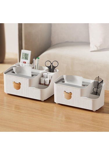 Suntek Gece Standı Ofis Dresser Beyaz L Için Doku Kutusu Tutucu