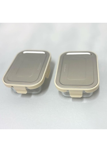 Cooker Ckr3486 Cam Saklama Kabı 370 Ml Krem 2 Adet Krem