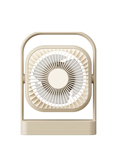 Taşınabilir Usb Şarjlı 3 Kademeli Masaüstü Fan Vantilatör Soğutucu Ys2551 Kahverengi Açık