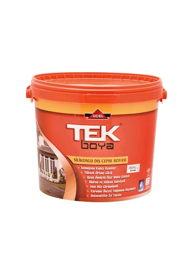 Tek Boya Silikonlu Dış Cephe Beyaz 7,5Lt