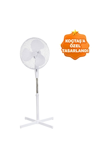 Opp Ayaklı 40 cm Beyaz   Vantilatör 45 Watt 90 Derece