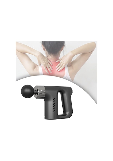 Dolıty Vurmalı Masaj Cihazı Yüksek Yoğunluklu Sessiz Siyah