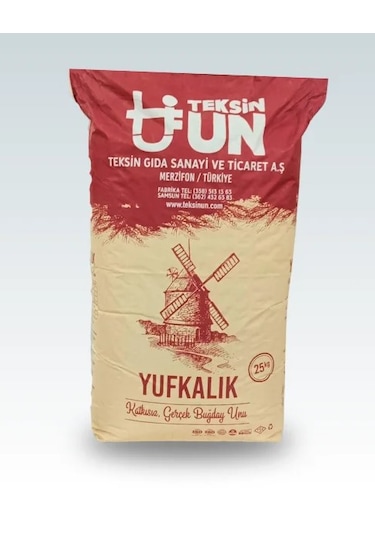 Teksin Özel Amaçlı Buğday Unu Yufkalık Un 25 Kg