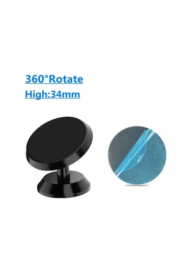 Vıkefon Manyetik Araç Telefon Tutucu - İphone Samsung Xiaomi İçin Dashboard Mıknatıslı Standblack Black