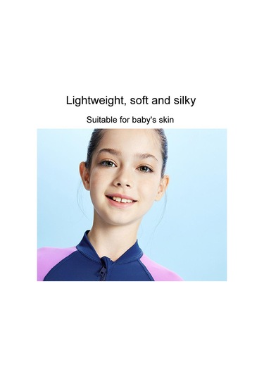 Dalış Ve Yelken Çocuk Açık Uzun Kollu Tek Parça Şnorkel Hamile Elbisesi Çocuklar Güneş Koruyucu Hızlı Kuru Plaj Mayo Mor