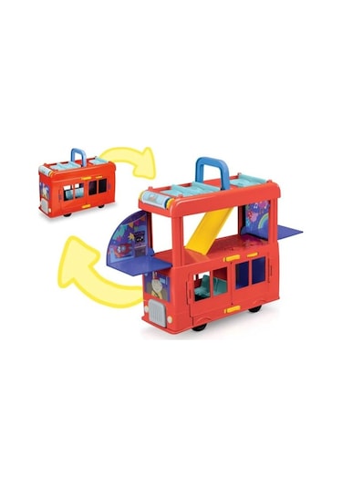 Peppa Pig 2'si 1 Arada Parti Otobüsü F8881